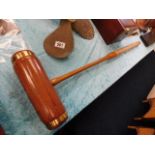 A Jaques of London croquet hammer