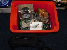 A Playstation I with games & other items