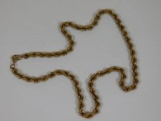 A 9ct gold chain 18in long 13.4g