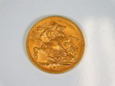 A 1912 22ct full gold sovereign