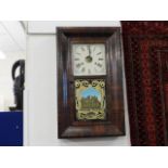 An early 20thC. American wall clock