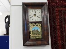 An early 20thC. American wall clock