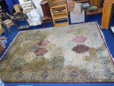 A large Indian hand knitted carpet (cost £4000) 14