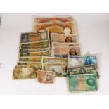 A quantity of mixed bank notes