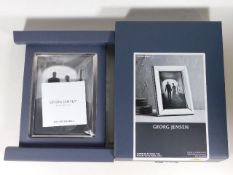 A boxed Georg Jensen photo frame