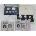 A proof coin set which includes on silver proof do