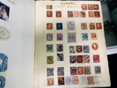 A world stamp album including British Victorian