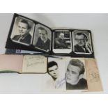 Two signed autograph albums & other photographs in