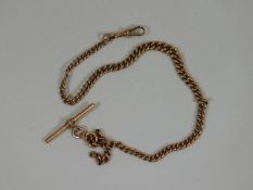A 9ct gold Albert chain, total length 13in 23.4g