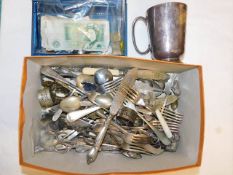 A small quantity of plated wares twinned with a sm