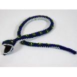 A Turkish prisoner of war beadwork snake