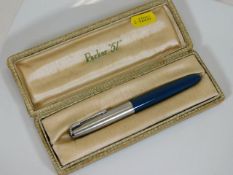 A boxed Parker 51 pen