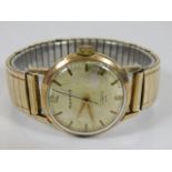 A gents 9ct gold cased Mappin wristwatch 57.3g