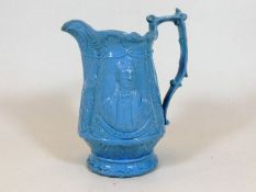 A 19thC. Robert Peel & Richard Cobden jug with rel