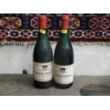 Two bottles of Saumur Champigny red wine high shou