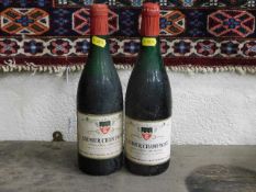 Two bottles of Saumur Champigny red wine high shou