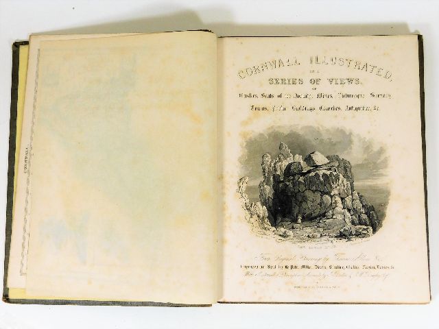 19thC. Cornwall Illustrated, a Series of Views pub