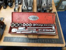 A Britool socket set with some losses/replacements