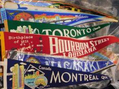 A large quantity of pennants