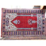 A Persian prayer mat 60in x 39in