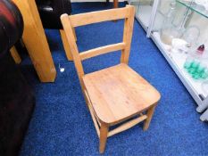 A small childs chair