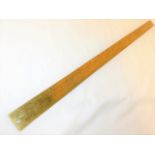 A Day & Millward brass ton ruler