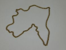 A 9ct gold belcher chain 24in 22.7g