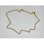 A 9ct gold chain 16in long 3.7g