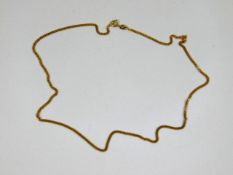 A 9ct gold chain 16in long 3.7g