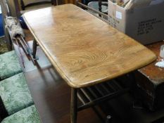 An elm Ercol coffee table