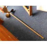 A right hand boat propeller & shaft 48in long