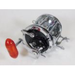 A Penn Senator multiplier fishing reel