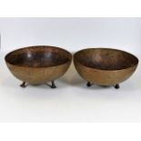 A pair of 1930's Tribal Art bowls by Nigerian arti