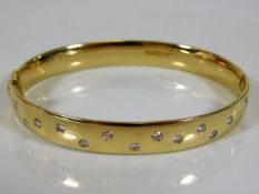 A Boodles fine quality & substantial 18ct gold bracelet set with approx. 1ct fine diamonds 55g with