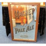 A vintage Magnet Pale Ale pub mirror