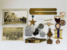 A selection of items relating & belonging to Lt. C