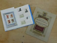 A small Chinese stamp album twinned with a commemo