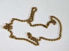 An 18ct gold necklace 26.2g 20in
