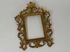 A Regency style gilt photo frame