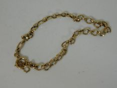 A 9ct gold bracelet 3.9g
