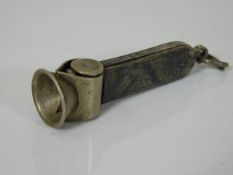 A silver cheroot cutter