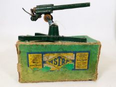 A boxed diecast model Astra anti-aircraft gun