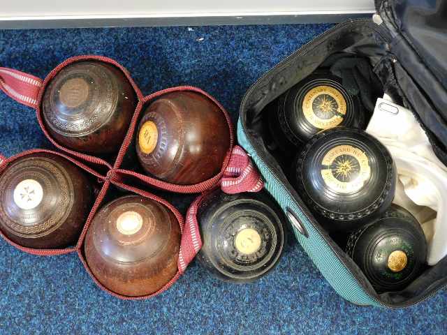 A selection of bowling woods
