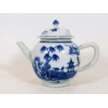 An 18thC. Chinese blue & white porcelain teapot 5.