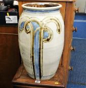 A large studio pottery vase by Wenford Bridge pott