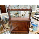 A 19thC. mahogany wall cabinet