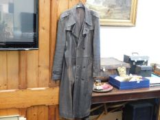 A German style leather trench coat