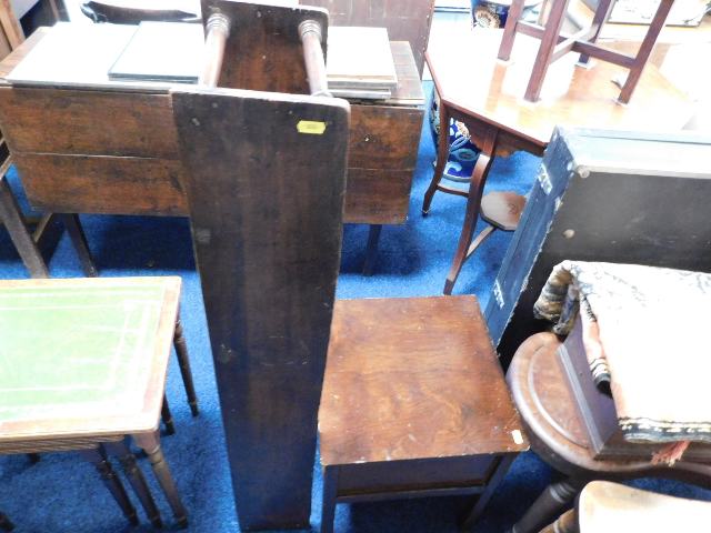 A Victorian mahogany shelf top twinned with early