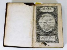 Paradivs Sponsi Et Sponsae In Qvo book dated 1607