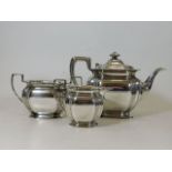 A silver plated tea set